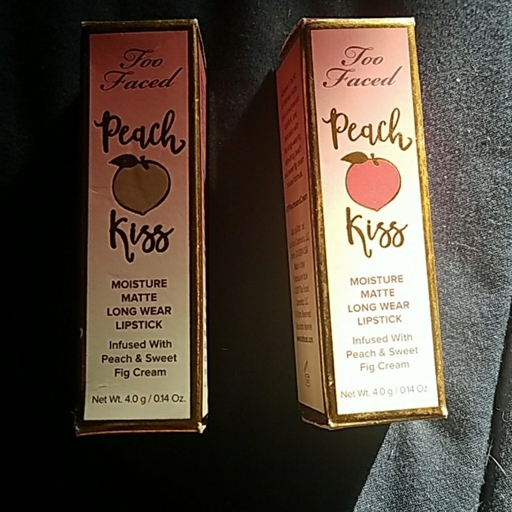Too faced peach kiss lipsticks